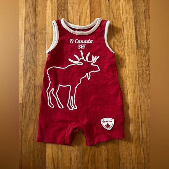 Canadiana 3/6M Tank Romper - Picture 1 of 3